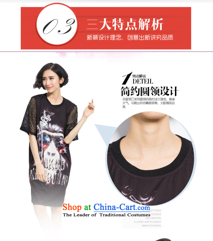 The eternal summer 2015, Sau thick mm new European and American women in large long digital printing wild video thin dresses Black XL Photo, prices, brand platters! The elections are supplied in the national character of distribution, so action, buy now enjoy more preferential! As soon as possible.