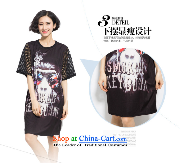 The eternal summer 2015, Sau thick mm new European and American women in large long digital printing wild video thin dresses Black XL Photo, prices, brand platters! The elections are supplied in the national character of distribution, so action, buy now enjoy more preferential! As soon as possible.