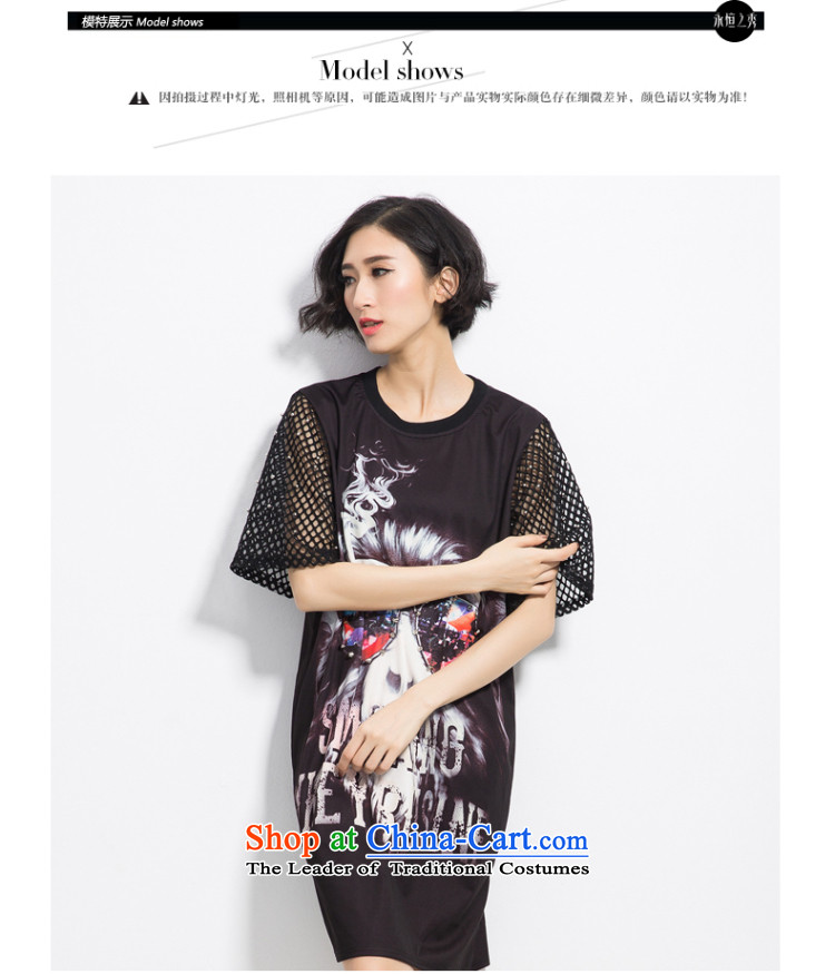 The eternal summer 2015, Sau thick mm new European and American women in large long digital printing wild video thin dresses Black XL Photo, prices, brand platters! The elections are supplied in the national character of distribution, so action, buy now enjoy more preferential! As soon as possible.