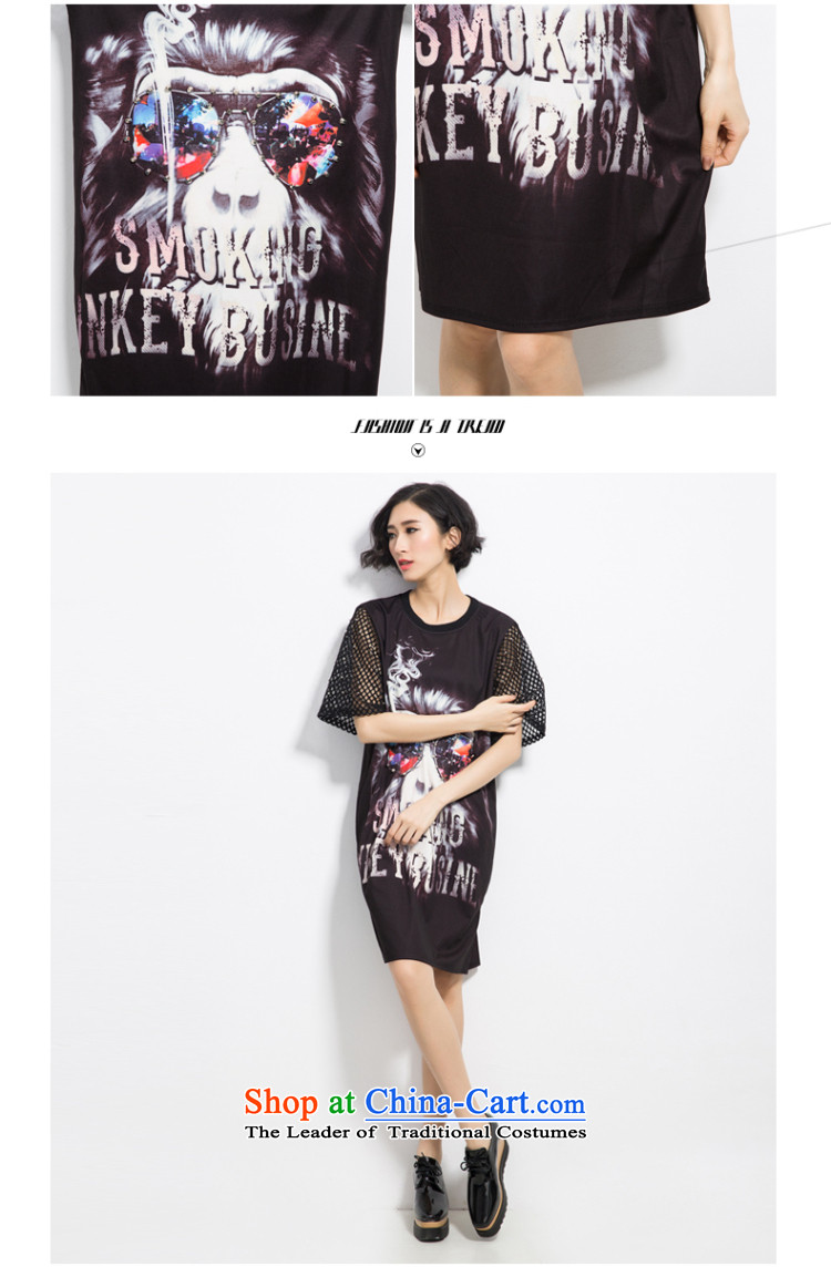The eternal summer 2015, Sau thick mm new European and American women in large long digital printing wild video thin dresses Black XL Photo, prices, brand platters! The elections are supplied in the national character of distribution, so action, buy now enjoy more preferential! As soon as possible.