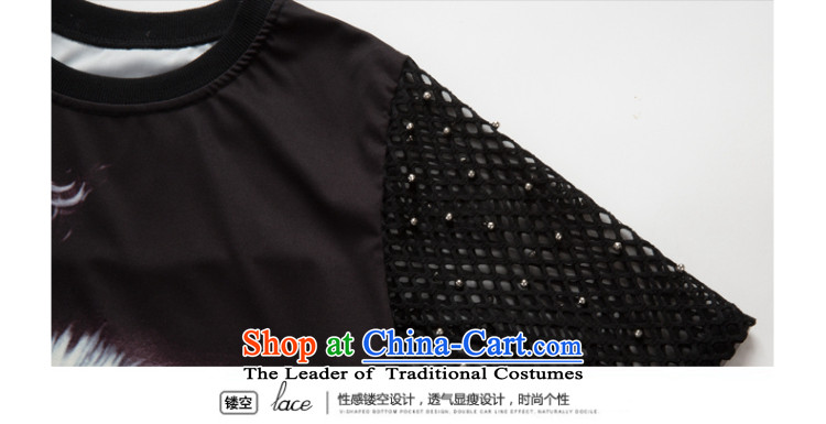 The eternal summer 2015, Sau thick mm new European and American women in large long digital printing wild video thin dresses Black XL Photo, prices, brand platters! The elections are supplied in the national character of distribution, so action, buy now enjoy more preferential! As soon as possible.