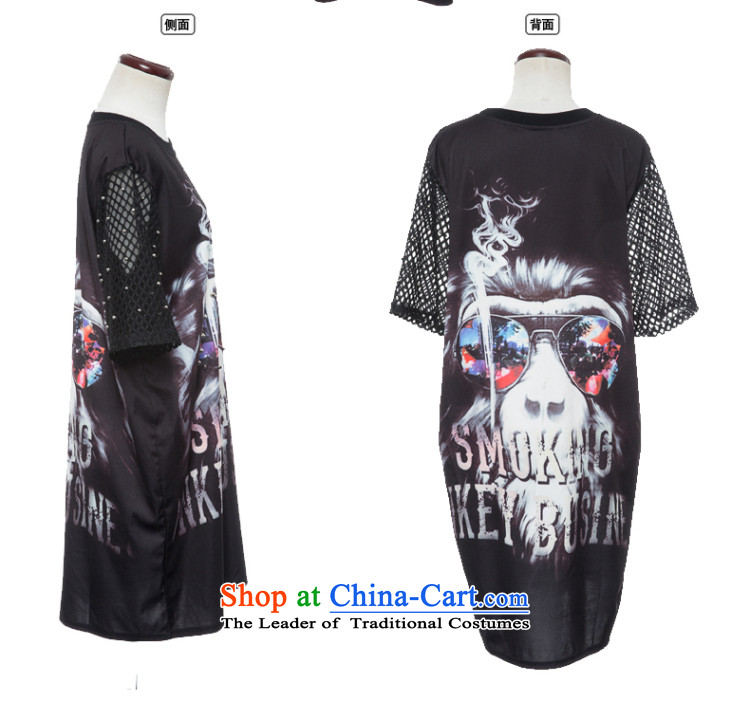 The eternal summer 2015, Sau thick mm new European and American women in large long digital printing wild video thin dresses Black XL Photo, prices, brand platters! The elections are supplied in the national character of distribution, so action, buy now enjoy more preferential! As soon as possible.
