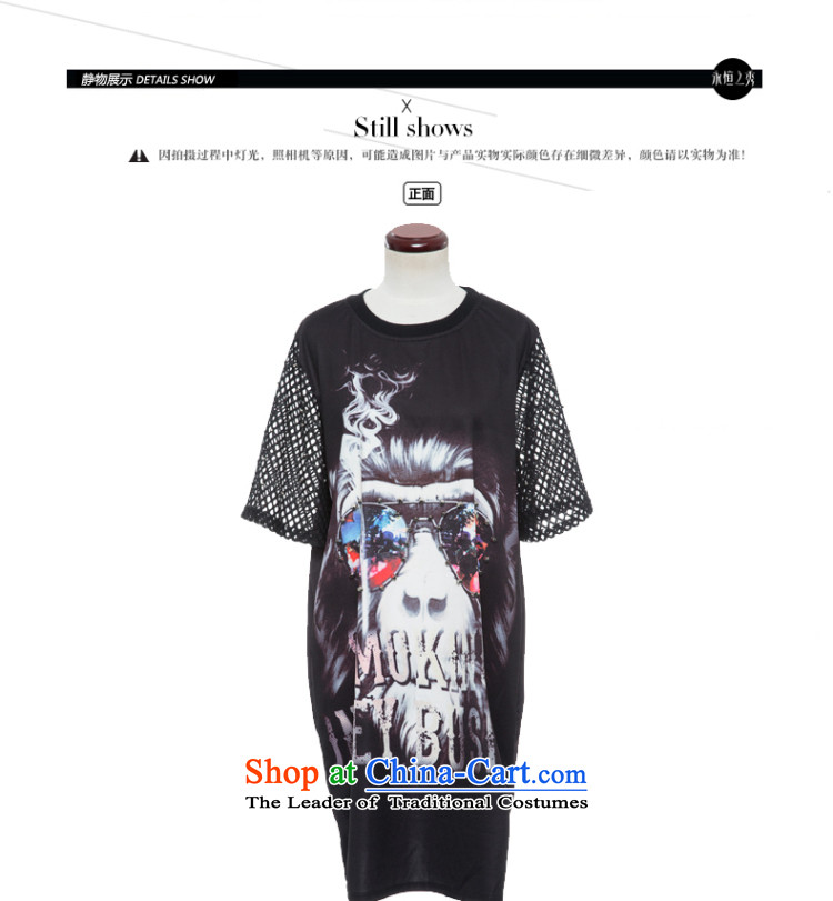 The eternal summer 2015, Sau thick mm new European and American women in large long digital printing wild video thin dresses Black XL Photo, prices, brand platters! The elections are supplied in the national character of distribution, so action, buy now enjoy more preferential! As soon as possible.