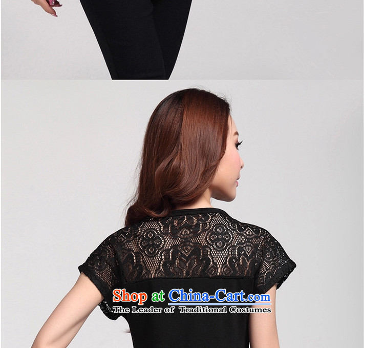 The lymalon Lehmann 2015 Summer new Korean Sau San wild larger female stamp round-neck collar short-sleeved T-shirt 8089 Black 4XL Photo, prices, brand platters! The elections are supplied in the national character of distribution, so action, buy now enjoy more preferential! As soon as possible.
