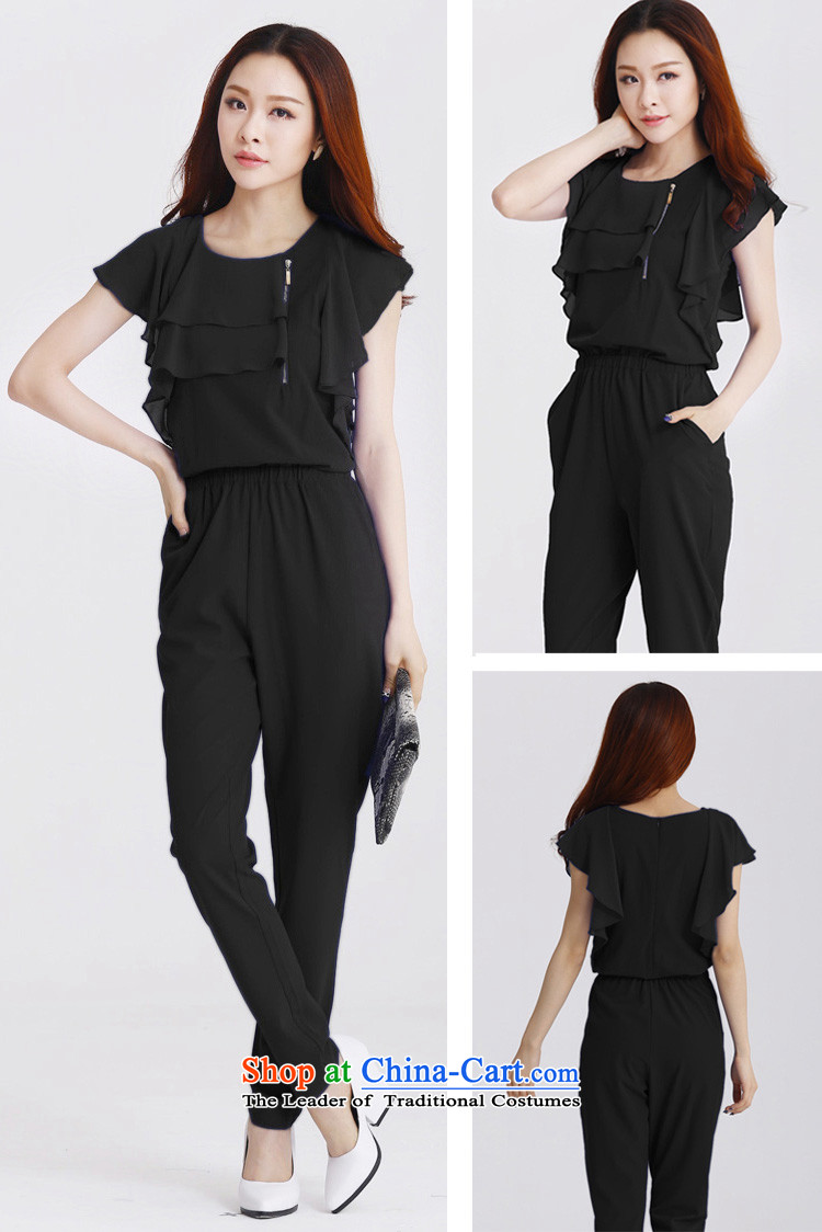 C.o.d. 2015 Summer new stylish casual temperament classic xl chiffon niba cuff edge zipper decorated loose trousers with elastic band pants even black XL Photo, prices, brand platters! The elections are supplied in the national character of distribution, so action, buy now enjoy more preferential! As soon as possible.