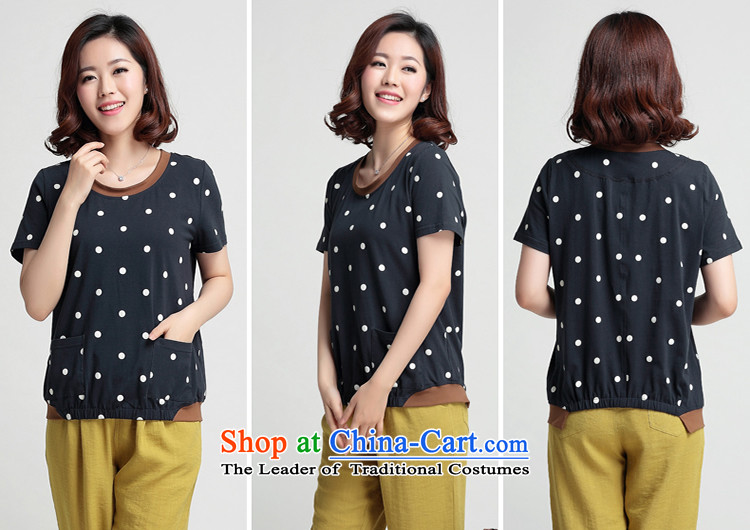 Li Ying summer hundreds of women loose cotton short-sleeved T-shirt, Korean to xl women thick mm Green L T-shirt pictures, prices, brand platters! The elections are supplied in the national character of distribution, so action, buy now enjoy more preferential! As soon as possible.