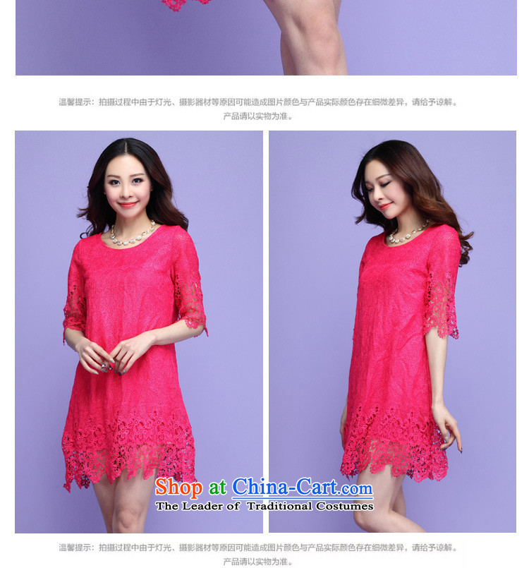 C.o.d. Package Mail 2015 Summer new stylish casual temperament classic xl horn Cuff Positioning lace flower loose 7 cuff dresses, forming the skirt red XXXL picture, prices, brand platters! The elections are supplied in the national character of distribution, so action, buy now enjoy more preferential! As soon as possible.