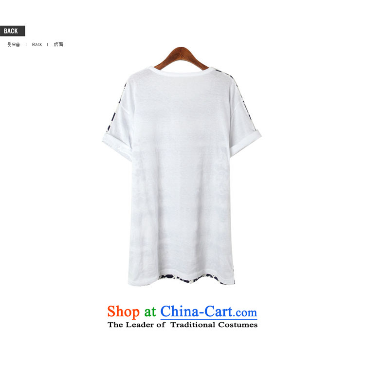 The new Korean YILISA2015 larger women's summer T-shirts female thick MM stitching pattern in long literary t-shirt shirt color picture H5137 female XL Photo, prices, brand platters! The elections are supplied in the national character of distribution, so action, buy now enjoy more preferential! As soon as possible.