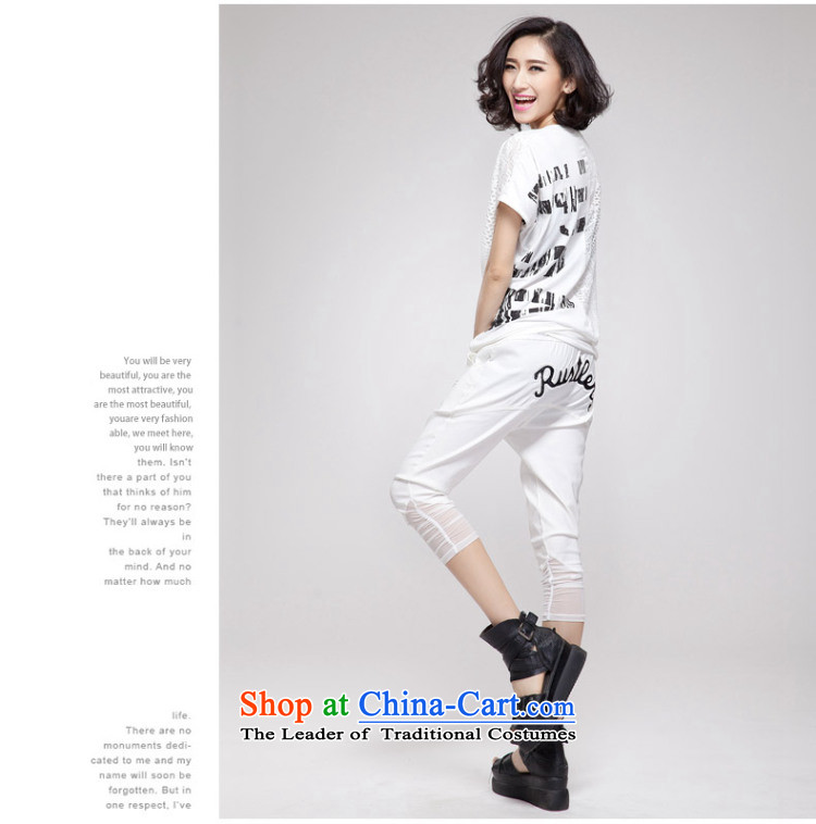 The Eternal Soo-to increase women's code 200 catties T-shirt thick sister Summer 2015 new product expertise, Hin thick mm thin, lace stitching loose white t-shirt will (120-150 small coal can penetrate) Picture, prices, brand platters! The elections are supplied in the national character of distribution, so action, buy now enjoy more preferential! As soon as possible.