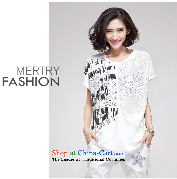 The Eternal Soo-to increase women's code 200 catties T-shirt thick sister Summer 2015 new product expertise, Hin thick mm thin, lace stitching loose white t-shirt will (120-150 small coal can penetrate) Picture, prices, brand platters! The elections are supplied in the national character of distribution, so action, buy now enjoy more preferential! As soon as possible.