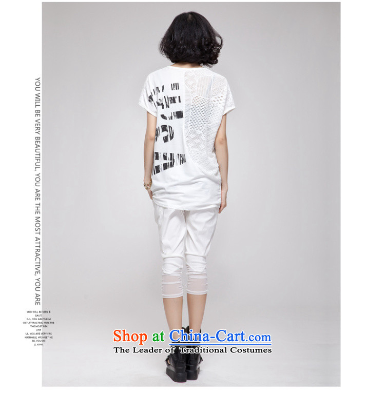 The Eternal Soo-to increase women's code 200 catties T-shirt thick sister Summer 2015 new product expertise, Hin thick mm thin, lace stitching loose white t-shirt will (120-150 small coal can penetrate) Picture, prices, brand platters! The elections are supplied in the national character of distribution, so action, buy now enjoy more preferential! As soon as possible.