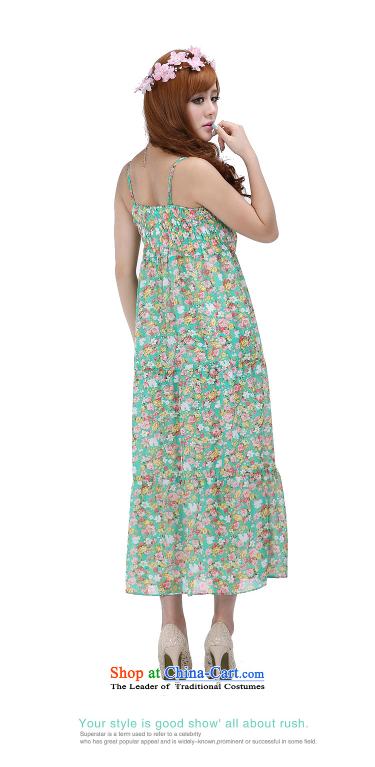 Shani flower lo xl female thick sister summer catty to increase 200 long skirt thick, Hin thin, dresses 6238 light green 4XL Photo, prices, brand platters! The elections are supplied in the national character of distribution, so action, buy now enjoy more preferential! As soon as possible.