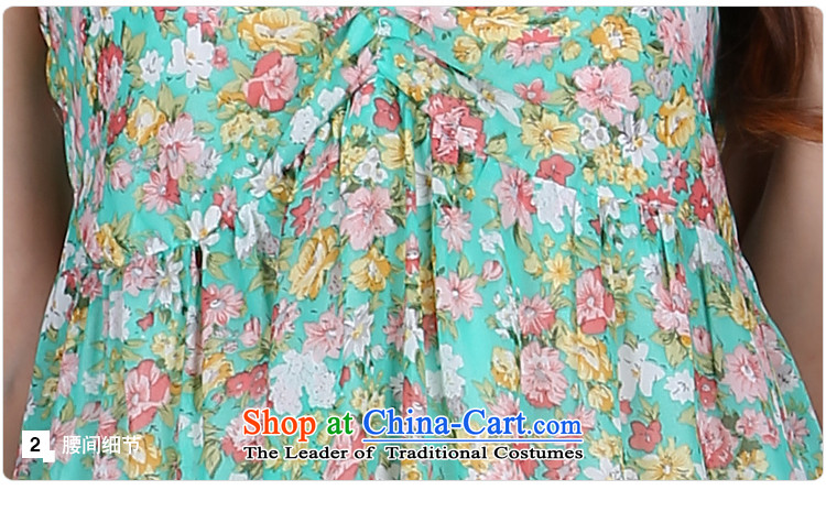 Shani flower lo xl female thick sister summer catty to increase 200 long skirt thick, Hin thin, dresses 6238 light green 4XL Photo, prices, brand platters! The elections are supplied in the national character of distribution, so action, buy now enjoy more preferential! As soon as possible.