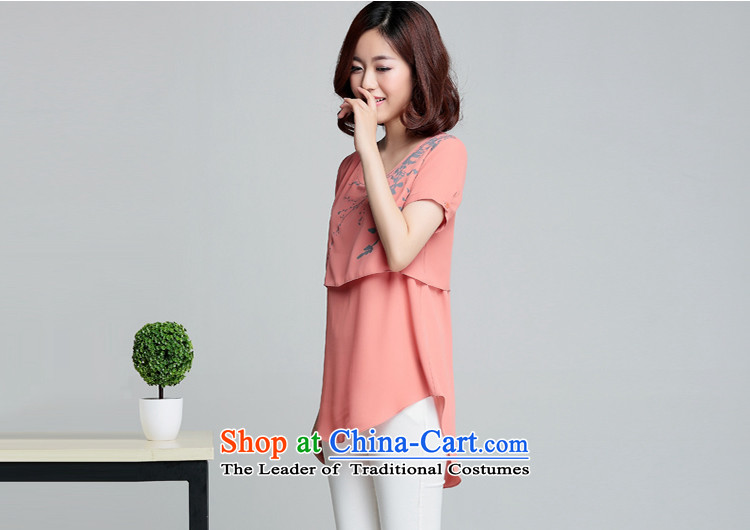 If Code 2015 Summer female thick mm summer to increase the number of thin chiffon shirt graphics short-sleeved T-shirt rubber red L picture, prices, brand platters! The elections are supplied in the national character of distribution, so action, buy now enjoy more preferential! As soon as possible.