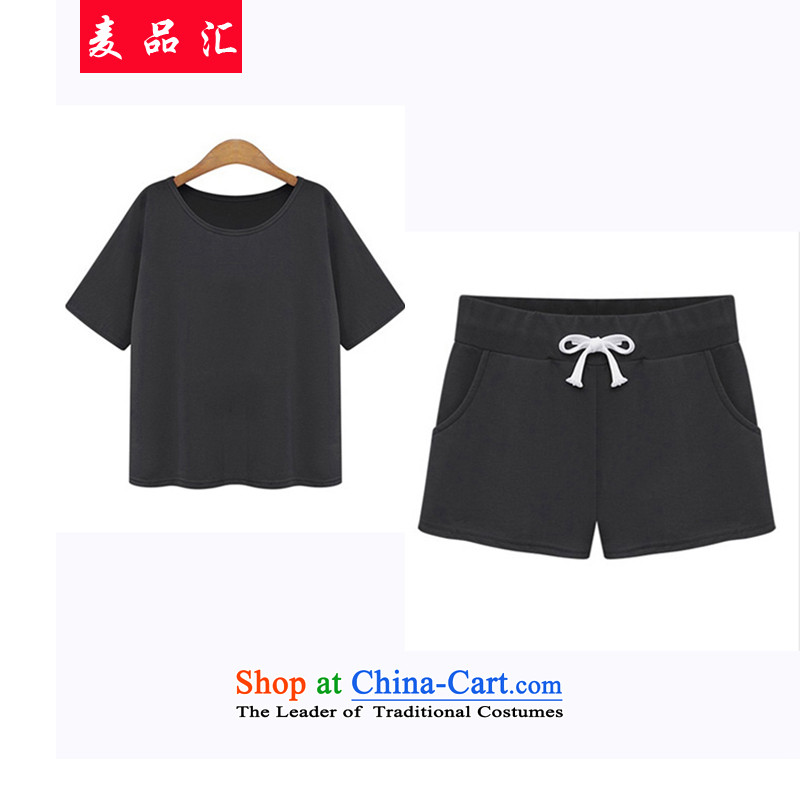 Mr products removals by sinks to xl female thick mm2015 summer new liberal video thin short-sleeved T-shirt + elastic waist shorts leisure suite 373 Fluorescent Green 4XL, Mak products removals by sinks , , , shopping on the Internet