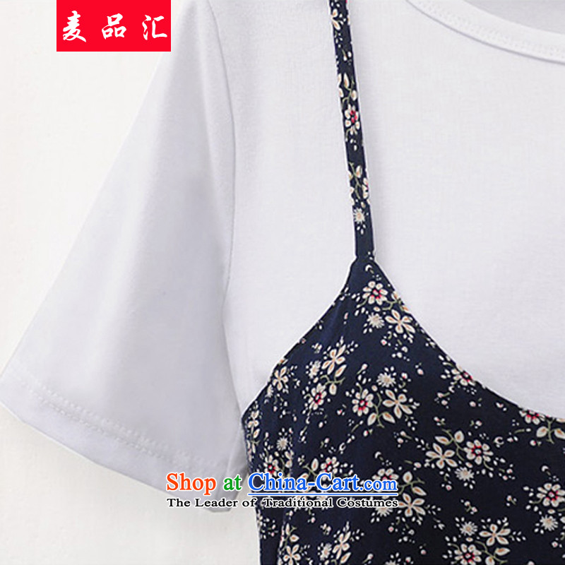 Mr Hui 2015 new products for summer MM thick Korean Version to increase women's cotton T-shirt + strap video and slender, dress two kits picture color 3XL, 222 products has been pressed by Mr shopping on the Internet