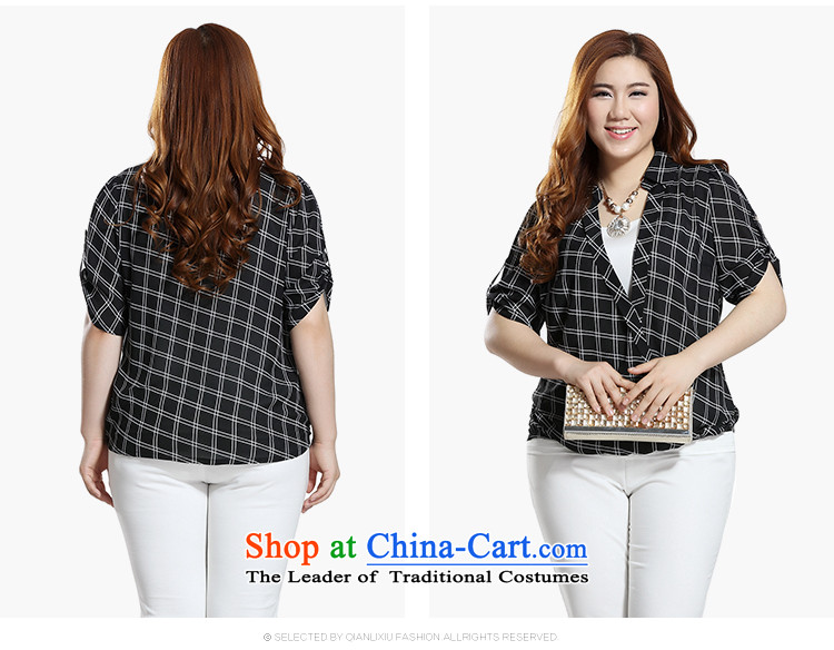 The former Yugoslavia Li Sau 2015 Summer new larger female latticed sweater strap video thin really two plaid chiffon shirt Q7768 rice white 4XL Photo, prices, brand platters! The elections are supplied in the national character of distribution, so action, buy now enjoy more preferential! As soon as possible.