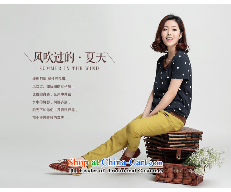 If code women older summer T-shirt with round collar short-sleeved mother short-sleeved middle-aged female-large dot shirts navy XL Photo, prices, brand platters! The elections are supplied in the national character of distribution, so action, buy now enjoy more preferential! As soon as possible.