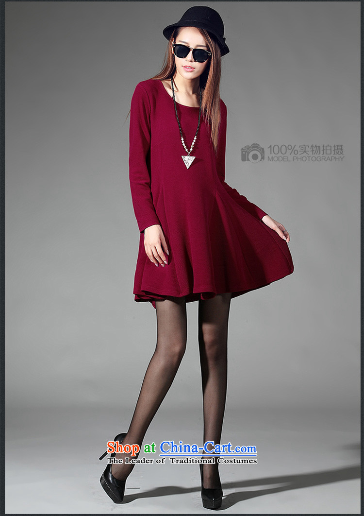  Large ZORMO female autumn and winter to xl long-sleeved dresses thick solid elastic skirt mm D2057 wine red XXXL 145-165 catty picture, prices, brand platters! The elections are supplied in the national character of distribution, so action, buy now enjoy more preferential! As soon as possible.