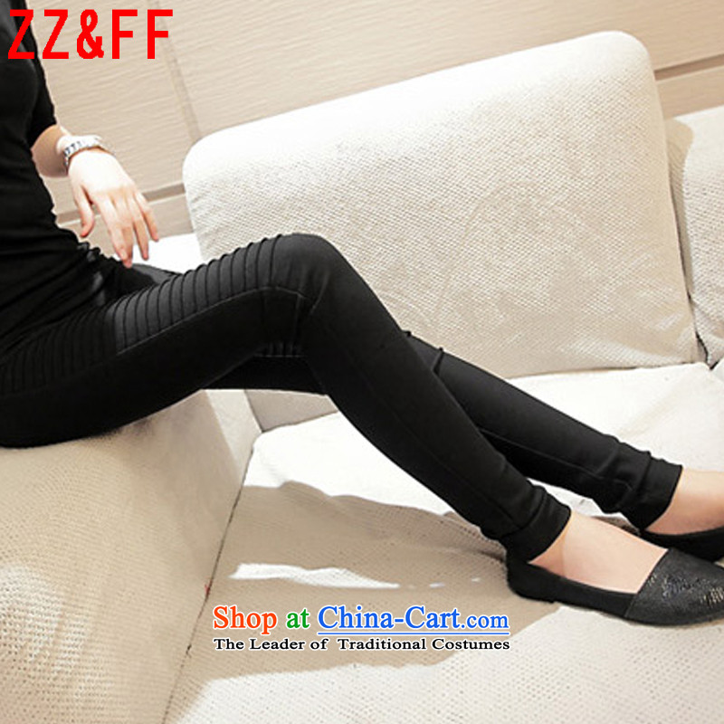 2015 Summer Zz&ff new large stylish casual wear for leg XZ5106 female black XXL(130-165),ZZ&FF,,, trousers shopping on the Internet