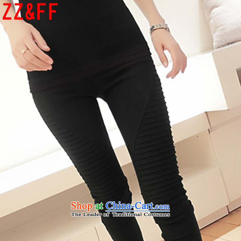 2015 Summer Zz&ff new large stylish casual wear for leg XZ5106 female black XXL(130-165),ZZ&FF,,, trousers shopping on the Internet
