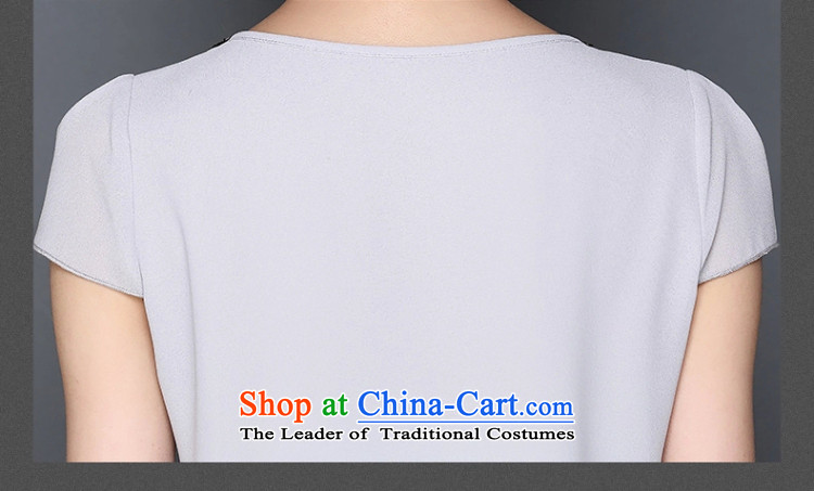 2015 Summer Zz&ff new larger female V-Neck Sau San chiffon shirt female 553 Black XXL picture, prices, brand platters! The elections are supplied in the national character of distribution, so action, buy now enjoy more preferential! As soon as possible.