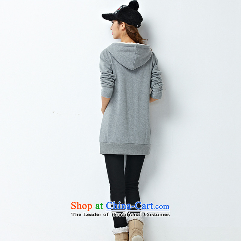 The officials of the fuseau larger female autumn and winter to xl leisure wears thick mm plus extra thick wool sweater pants + 2 piece gray suit XXXL, Fuseau Mano turbid , , , shopping on the Internet