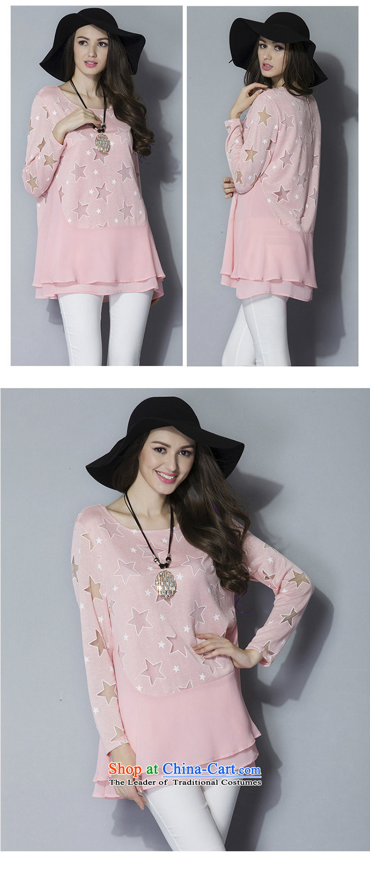  Spring 2015 Elizabeth discipline new large long-sleeved blouses chiffon shirt relaxd stylish casual wear thin coat Ms. Graphics Netherlands 6001-pink 2XL Photo, prices, brand platters! The elections are supplied in the national character of distribution, so action, buy now enjoy more preferential! As soon as possible.