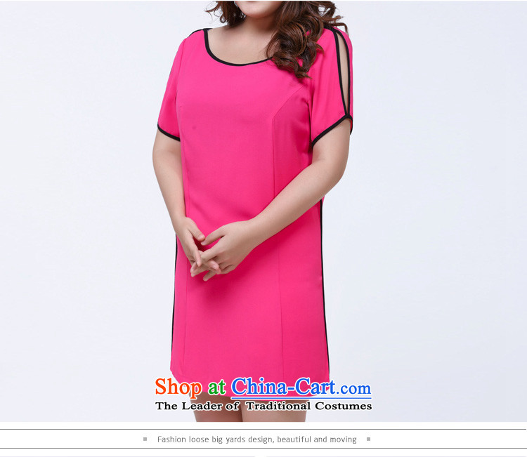 Mr Hui Chun-schui new ultra-large female body decorated dresses Korean king to Mei temperament skirts personality bare shoulders wild, simple and classy thick clothes big red code MM XXL picture, prices, brand platters! The elections are supplied in the national character of distribution, so action, buy now enjoy more preferential! As soon as possible.
