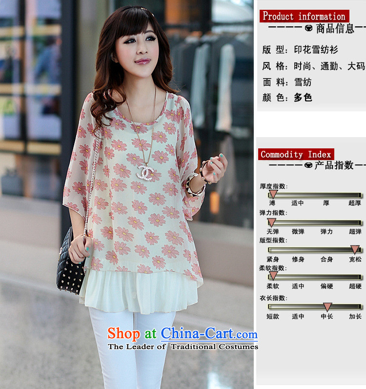 2015 Summer Zz&ff new larger women in loose long chiffon Netherlands shirt XFS8035 female blue XXXL picture, prices, brand platters! The elections are supplied in the national character of distribution, so action, buy now enjoy more preferential! As soon as possible.