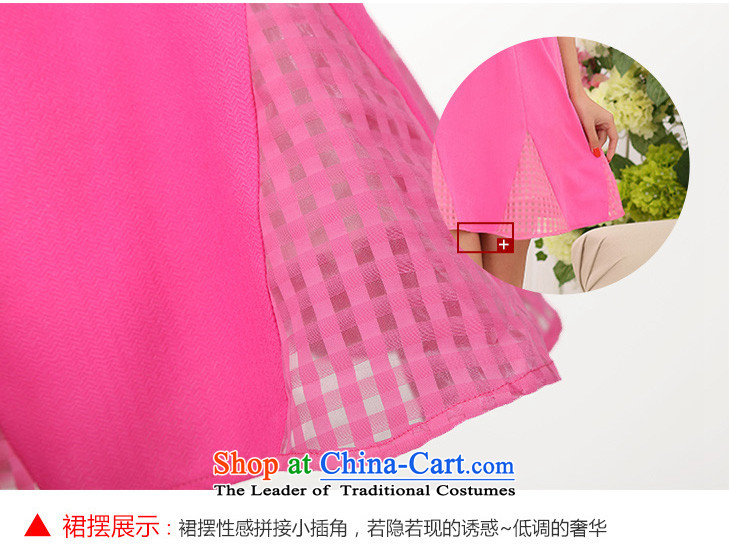 C.o.d. Package Mail 2015 Summer new stylish casual temperament large garment mm thick women's dresses short skirts chiffon nail Pearl Sau San new summer Blue M picture, prices, brand platters! The elections are supplied in the national character of distribution, so action, buy now enjoy more preferential! As soon as possible.