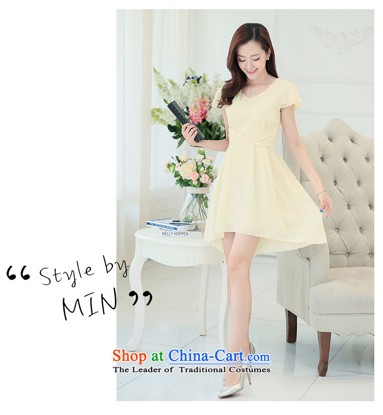 2015 Summer Zz&ff new larger female graphics thin Sau San dresses summer female temperament long skirt female LYQ948 apricot XXL picture, prices, brand platters! The elections are supplied in the national character of distribution, so action, buy now enjoy more preferential! As soon as possible.