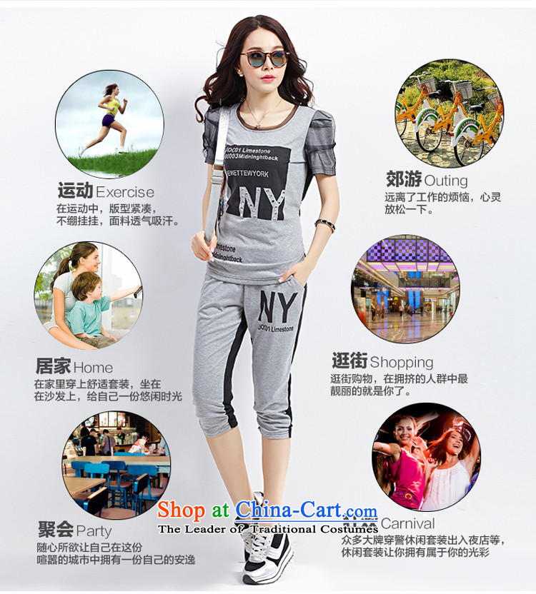 The Doi extra Women's Summer thick mm2015 new short-sleeved T-shirt thick sister video thin leisure wears the sportswear gray XL recommendations 110-130 catty picture, prices, brand platters! The elections are supplied in the national character of distribution, so action, buy now enjoy more preferential! As soon as possible.