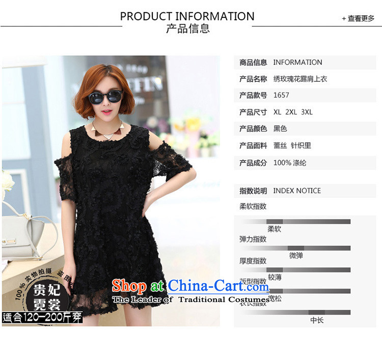 Tysan thick MM2015 Gwi-summer extra female Korean dresses xl rose blossoms silk covered shoulders temperament video thin dresses 1657 Black 3XL recommendations 175-200 catty picture, prices, brand platters! The elections are supplied in the national character of distribution, so action, buy now enjoy more preferential! As soon as possible.