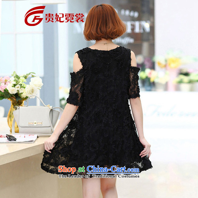 Tysan thick MM2015 Gwi-summer extra female Korean dresses xl rose blossoms silk covered shoulders temperament video thin dresses 1657 Black 3XL recommendations 175-200, Queen sleeper sofa Tysan shopping on the Internet has been pressed.