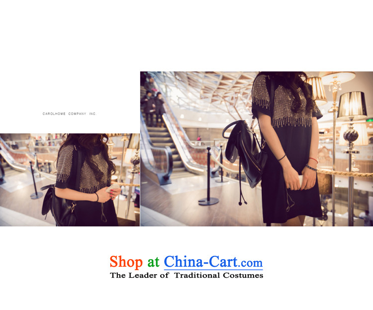 2015 Summer Zz&ff new larger female thick MM Sau San dresses in long T shirt LYQ9946 female black XXXL picture, prices, brand platters! The elections are supplied in the national character of distribution, so action, buy now enjoy more preferential! As soon as possible.