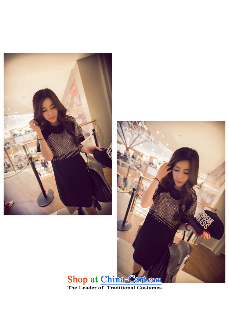 2015 Summer Zz&ff new larger female thick MM Sau San dresses in long T shirt LYQ9946 female black XXXL picture, prices, brand platters! The elections are supplied in the national character of distribution, so action, buy now enjoy more preferential! As soon as possible.