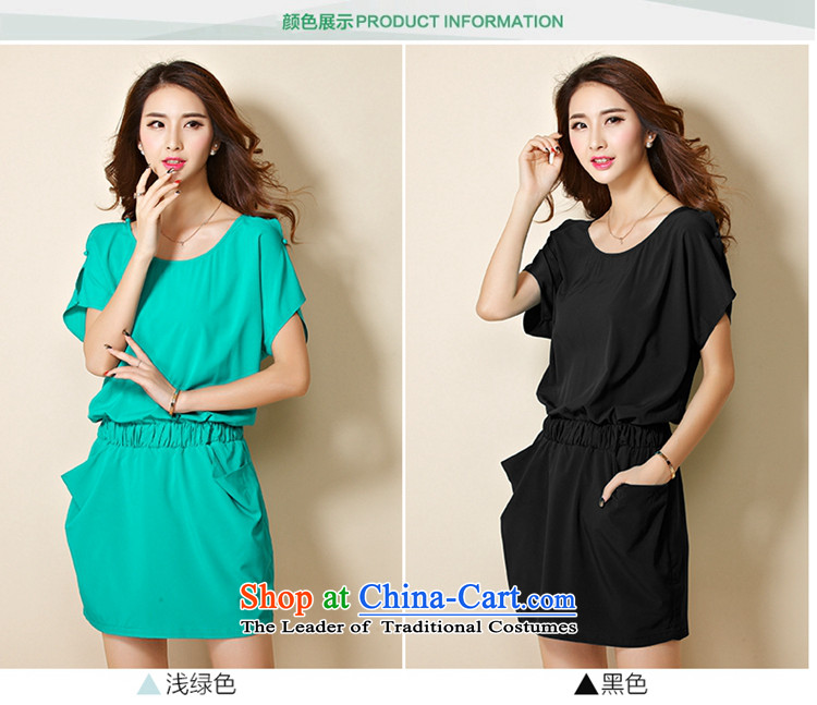 The officials of the fuseau larger women's dresses 2015 Summer new to xl dresses bat sleeves thick sister short skirt light green 5XL picture, prices, brand platters! The elections are supplied in the national character of distribution, so action, buy now enjoy more preferential! As soon as possible.