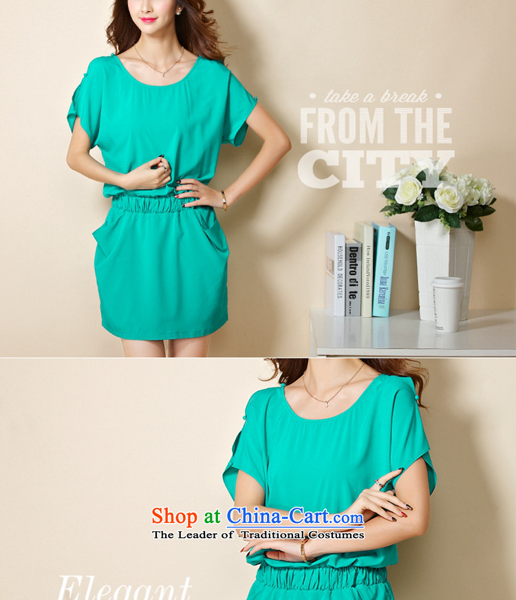The officials of the fuseau larger women's dresses 2015 Summer new to xl dresses bat sleeves thick sister short skirt light green 5XL picture, prices, brand platters! The elections are supplied in the national character of distribution, so action, buy now enjoy more preferential! As soon as possible.