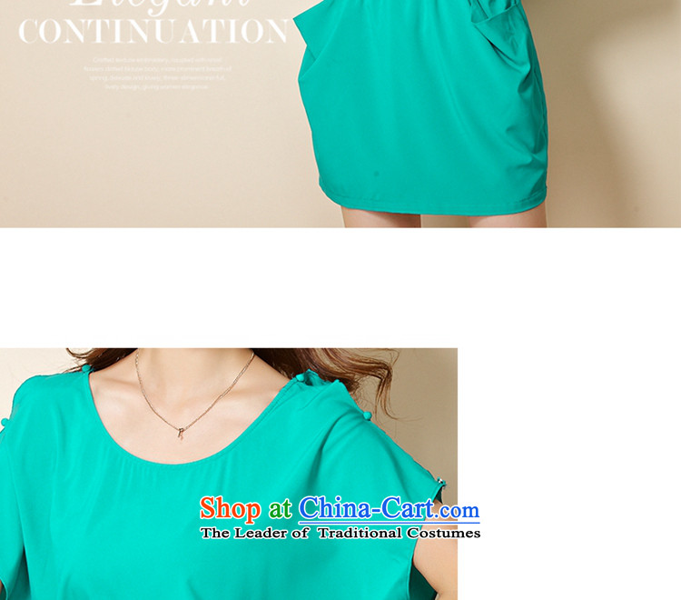 The officials of the fuseau larger women's dresses 2015 Summer new to xl dresses bat sleeves thick sister short skirt light green 5XL picture, prices, brand platters! The elections are supplied in the national character of distribution, so action, buy now enjoy more preferential! As soon as possible.