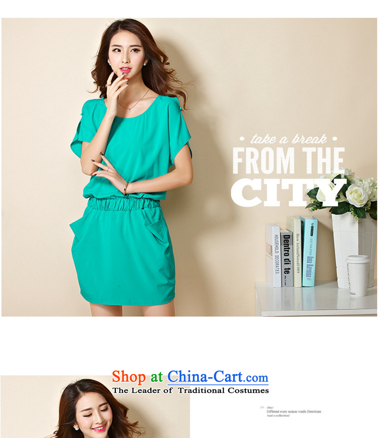 The officials of the fuseau larger women's dresses 2015 Summer new to xl dresses bat sleeves thick sister short skirt light green 5XL picture, prices, brand platters! The elections are supplied in the national character of distribution, so action, buy now enjoy more preferential! As soon as possible.
