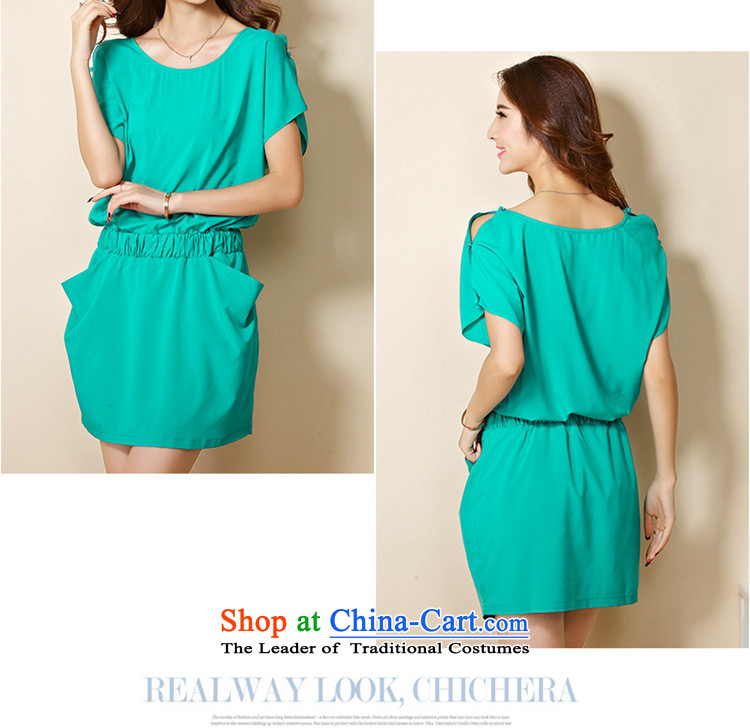The officials of the fuseau larger women's dresses 2015 Summer new to xl dresses bat sleeves thick sister short skirt light green 5XL picture, prices, brand platters! The elections are supplied in the national character of distribution, so action, buy now enjoy more preferential! As soon as possible.