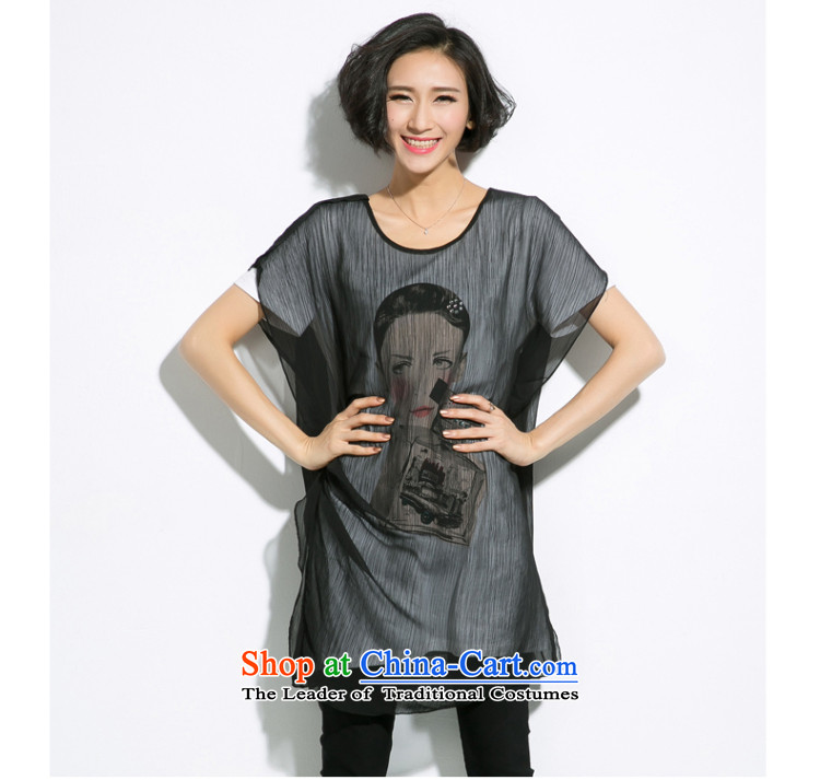 The eternal summer 2015, Sau thick mm new large stylish women's beauty ironing drill tile leave two T-shirts black 3XL picture, prices, brand platters! The elections are supplied in the national character of distribution, so action, buy now enjoy more preferential! As soon as possible.