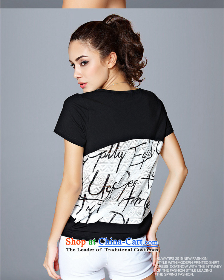 The lymalon2015 lehmann summer western new big retro stamp larger female engraving Pure cotton T-shirt 66009 stamp black and white color pictures, XL knocked price, brand platters! The elections are supplied in the national character of distribution, so action, buy now enjoy more preferential! As soon as possible.