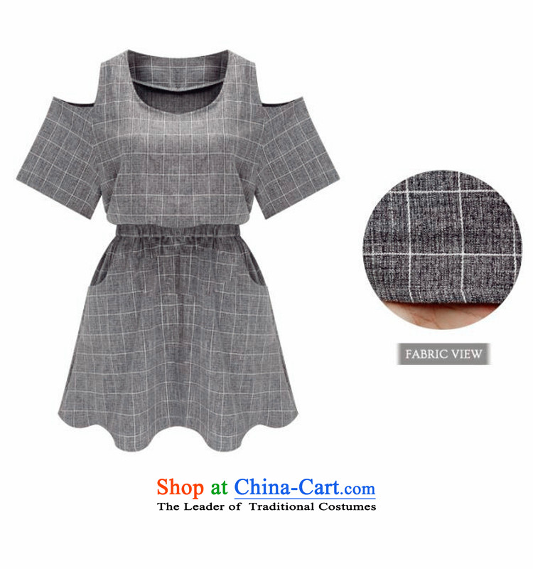 Mr Hui 2015 summer products new western extra bare shoulders plaid dresses thick mm thin to Sau San video xl 378 color picture 5XL skirt picture, prices, brand platters! The elections are supplied in the national character of distribution, so action, buy now enjoy more preferential! As soon as possible.