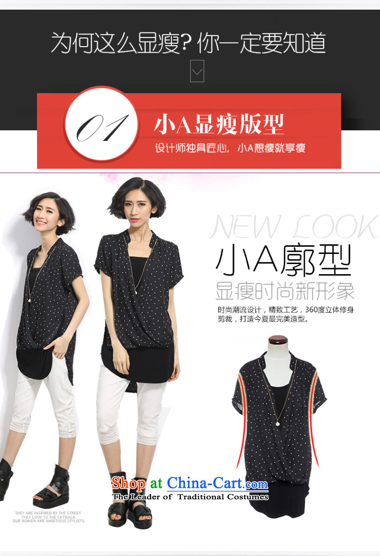 The Eternal Soo-to increase women's code shirt thick mm summer new products, Hin thin, thick Korean small loose collar wave in long leave two thin black shirt 3XL video picture, prices, brand platters! The elections are supplied in the national character of distribution, so action, buy now enjoy more preferential! As soon as possible.