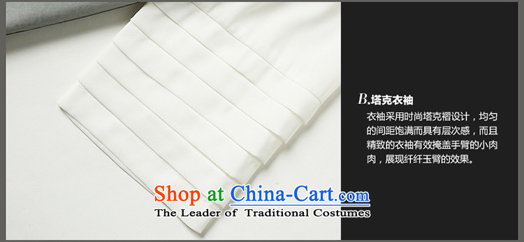 Improving access of 2015 Summer Korean New to increase the number of women's centers and stylish stamp wrinkled chiffon shirt thick mm loose video thin white XXXXXL 1309 T-shirt picture, prices, brand platters! The elections are supplied in the national character of distribution, so action, buy now enjoy more preferential! As soon as possible.