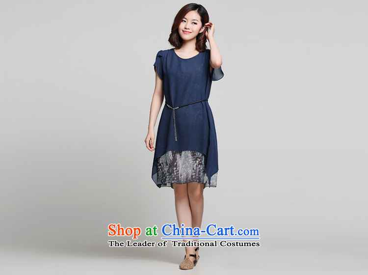 For the Korean People Doi To XL 2015 women's expertise in mm long leave two chiffon dresses skyblue XXL picture, prices, brand platters! The elections are supplied in the national character of distribution, so action, buy now enjoy more preferential! As soon as possible.