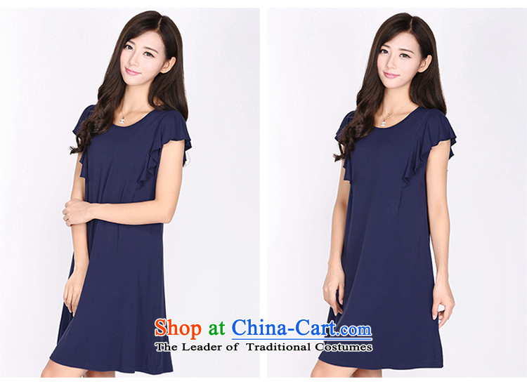 Shani flower lo xl dresses thick sister summer to increase the number of women's centers, 2,161 skirts thin graphics dark blue 6XL picture, prices, brand platters! The elections are supplied in the national character of distribution, so action, buy now enjoy more preferential! As soon as possible.