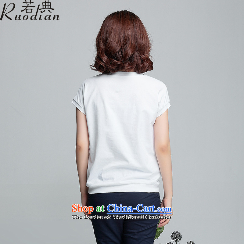 If the code for summer loose won T-shirt with round collar edition short-sleeved blouses and large, simple blouse T-shirt small white shirt , M, if code (ruodian) , , , shopping on the Internet